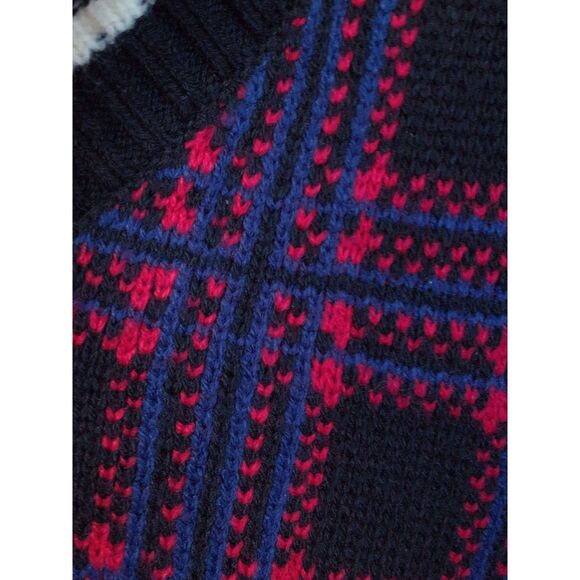 Y2K The Ragged Priest Tartan Plaid Cropped Red Green Sweater Vest M - Picture 3 of 10